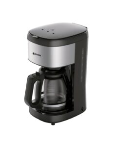 Cafetera de goteo 1,5 litros negra e inox
