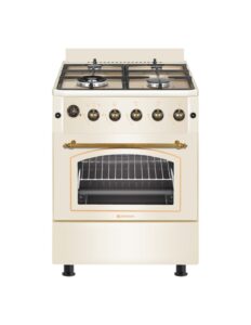 Cocina de gas butano 60 cm Rústica Crema