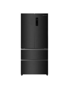 Frigorífico francés 190×84 cm 2 puertas 2 cajones E Dark Inox