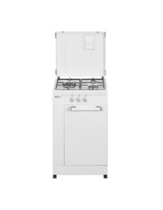 Hornillo con portabombonas  50 cm 3 fuegos Blanco