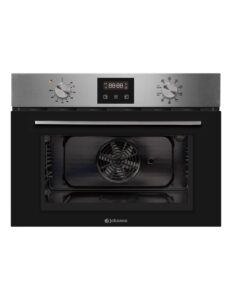 Horno 8 funciones 45 cm Inox y Cristal Negro